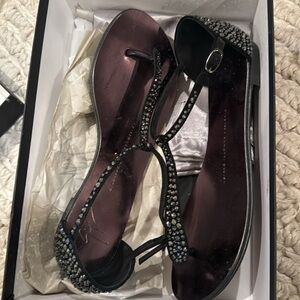 Elegant Black Rhinestone Sandal’s